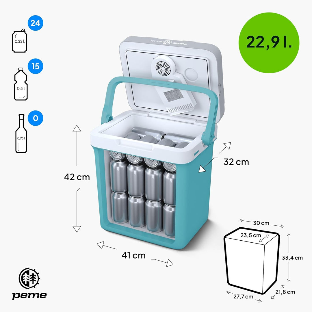 peme Kühlbox Auto Elektrisch für Camping Kühlschrank Elektrische Kühltruhe Gross Autokühlschrank Coo