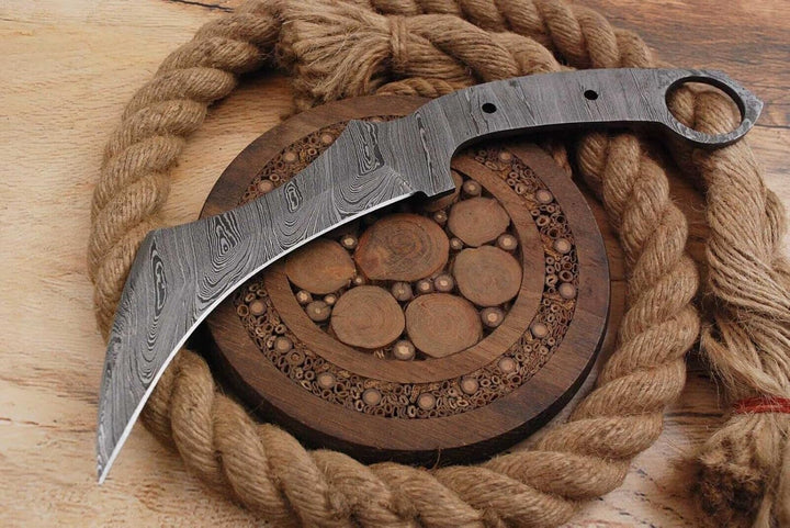 Damast Klinge Handgeschmiedete Damast Rohling Damascus blank blade 6026EA