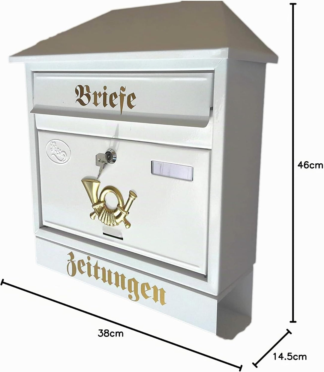 Stabiler Briefkasten,Modell Walmdach Premium-Qualität, mit Schutzlackierung Verschiedene Modelle XXL
