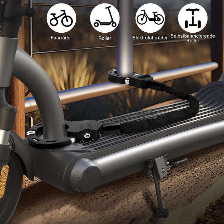 Dreamhigh® Serratura per Monopattino, Chiusura A Mano per Scooter E, Spessore 6 mm, per Scooter, Bic
