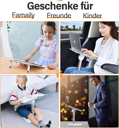 nediea Laptop Ständer Höhenverstellbar, Laptopständer Halterung Schreibtisch, Laptoptisch, Buch Stan