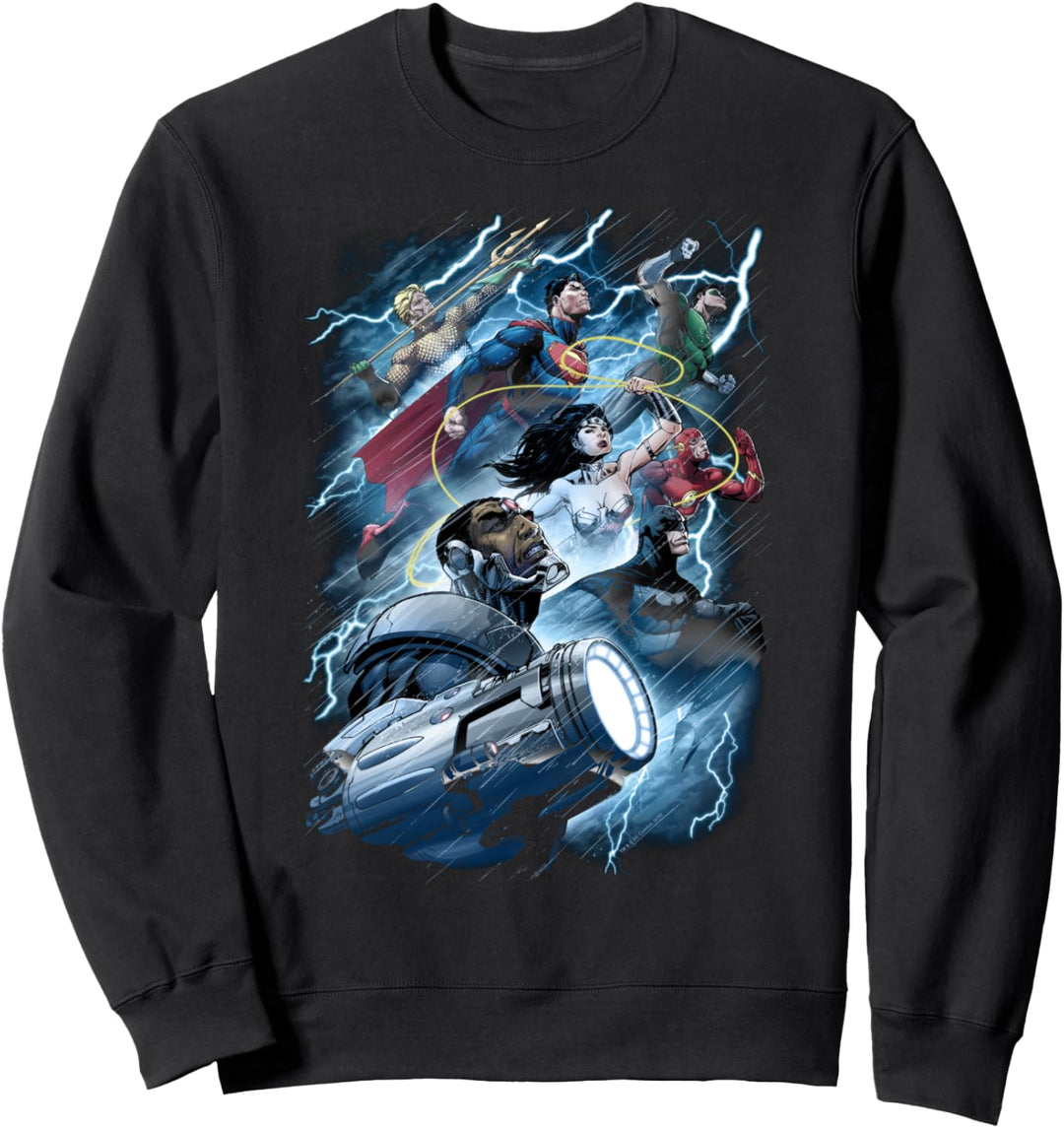 Justice League Ride the Lightening Sweatshirt
