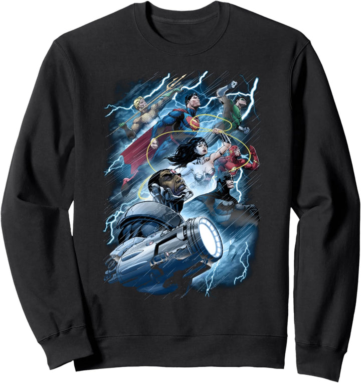 Justice League Ride the Lightening Sweatshirt