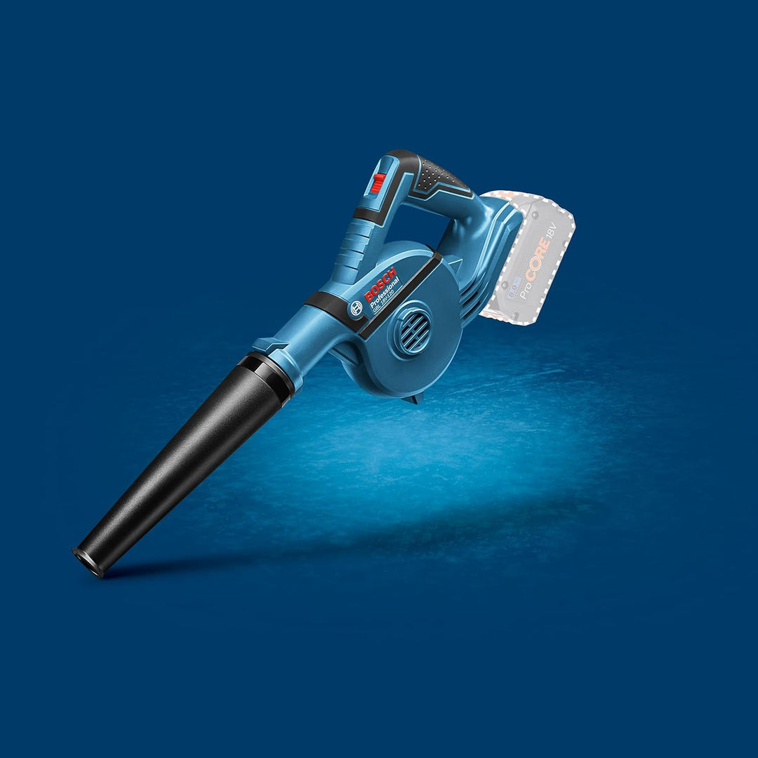 Bosch Professional 18V System Akku Gebläse GBL 18V-120 (bis zu 270 Km/h Luftstromgeschwindigkeit, oh