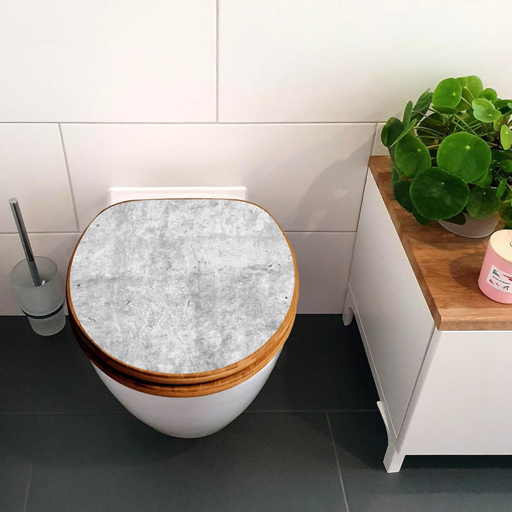 banjado Design WC Sitz Bambus Absenkautomatik 45,8x37,5cm - Toilettendeckel mit Absenkautomatik Holz