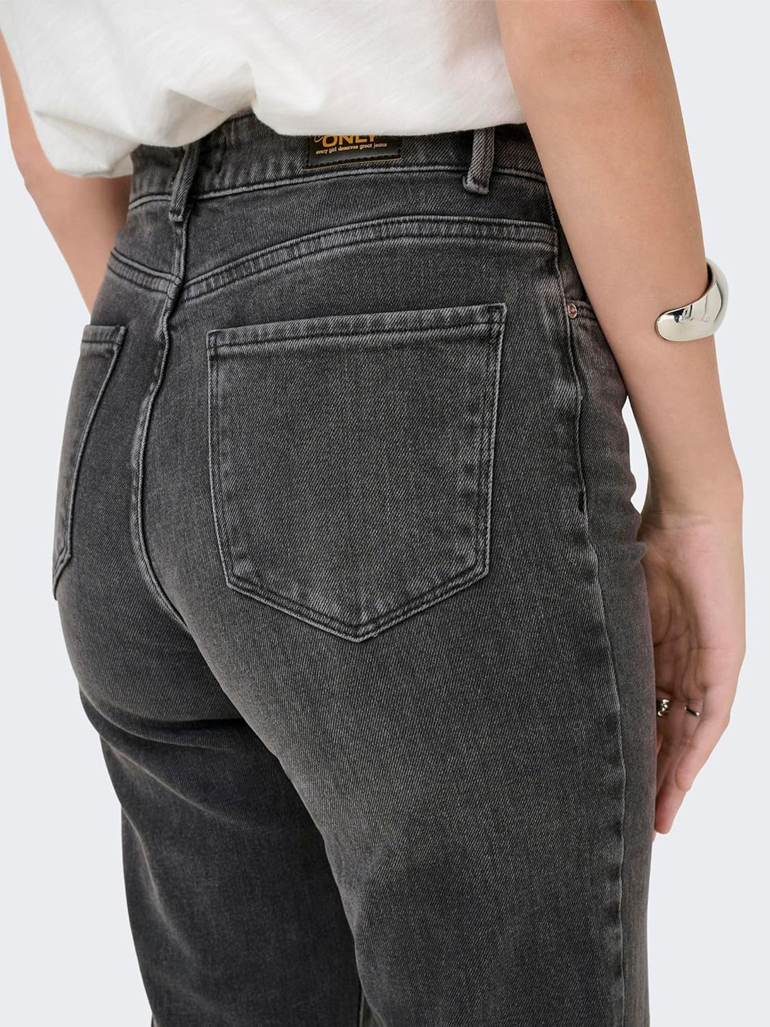 Only Damen Jeans 15259634 27W / 30L Dark Grey Denim, 27W / 30L Dark Grey Denim