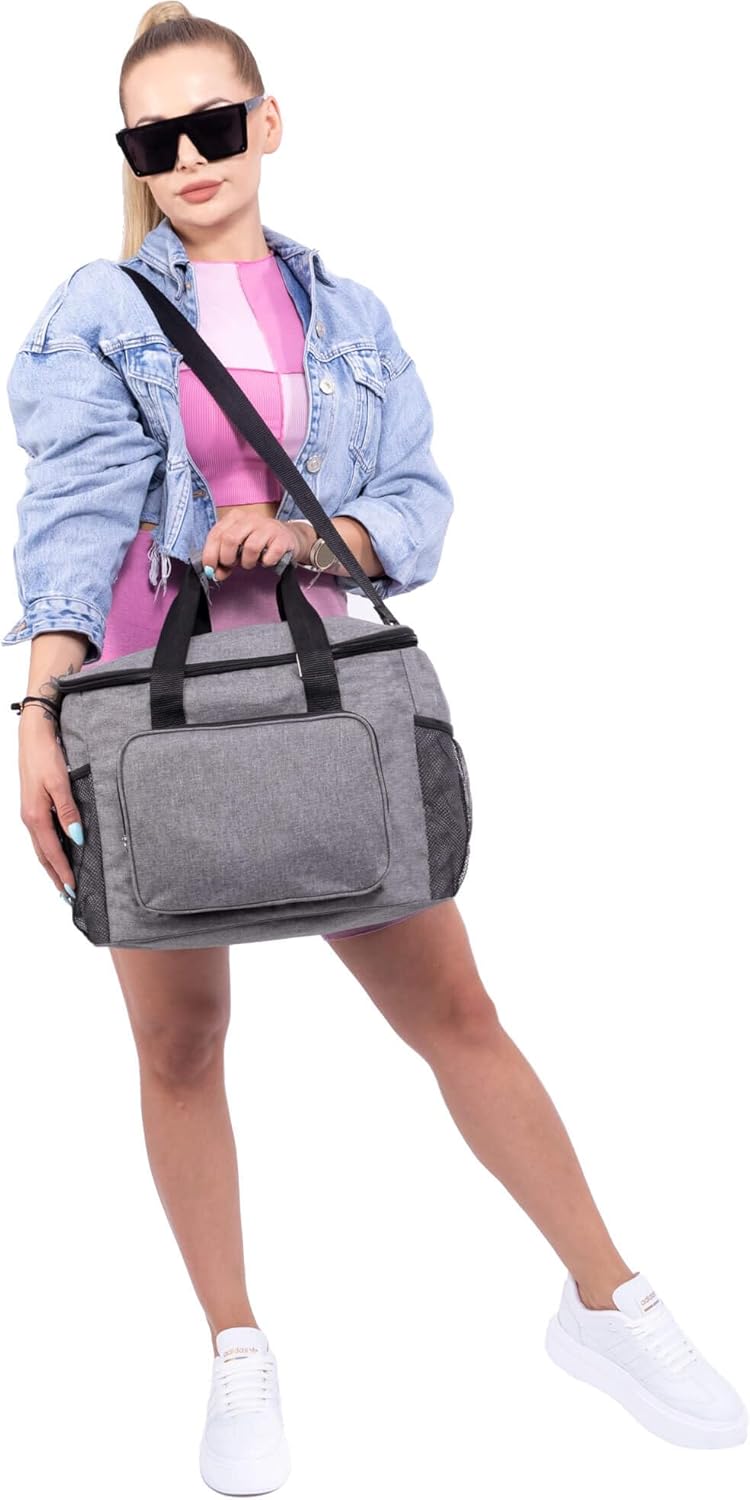 SPRINGOS Thermotasche Kühltasche Hellgrau, Hellgrau