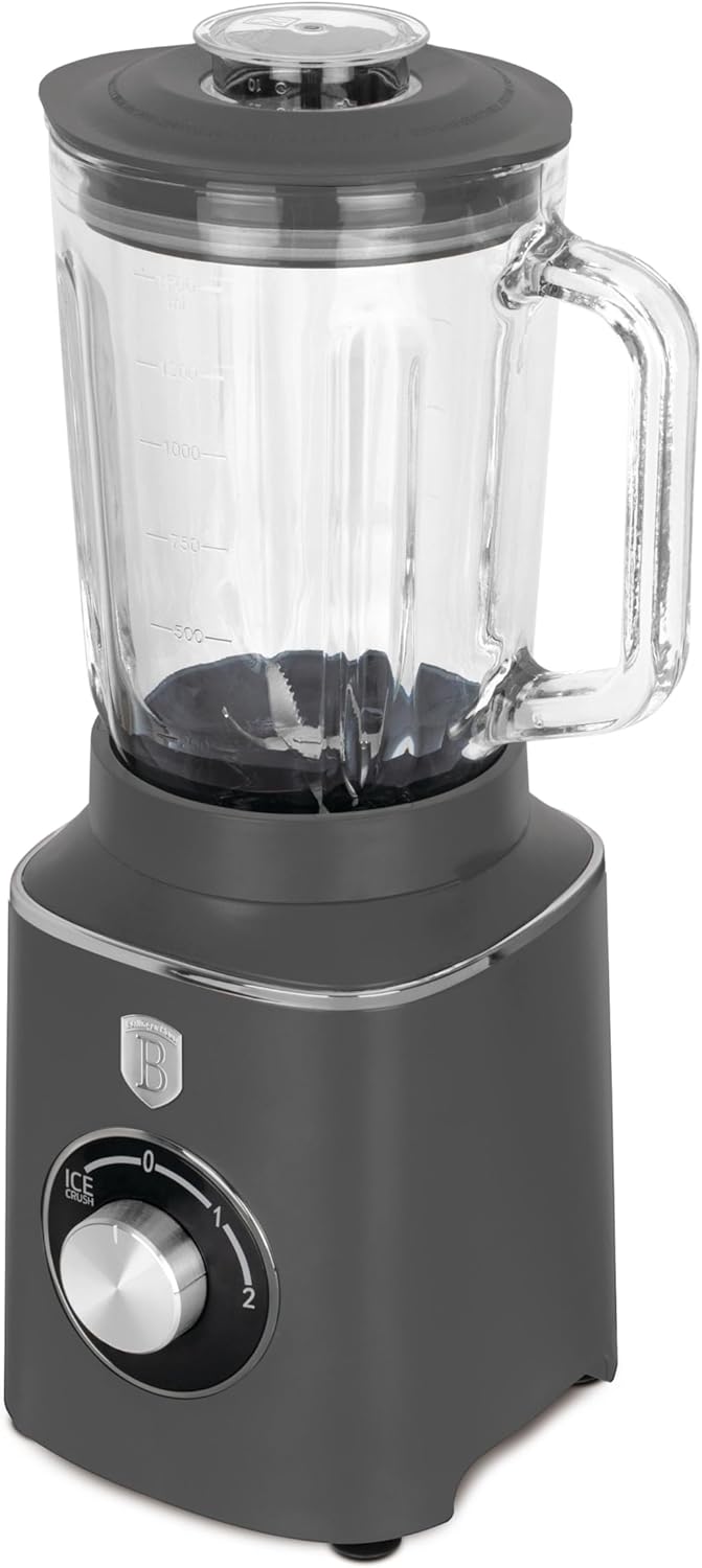 BERLINGER HAUS Stabmixer mit Glasbehälter 1,5 L 1000 W Antracit Collection