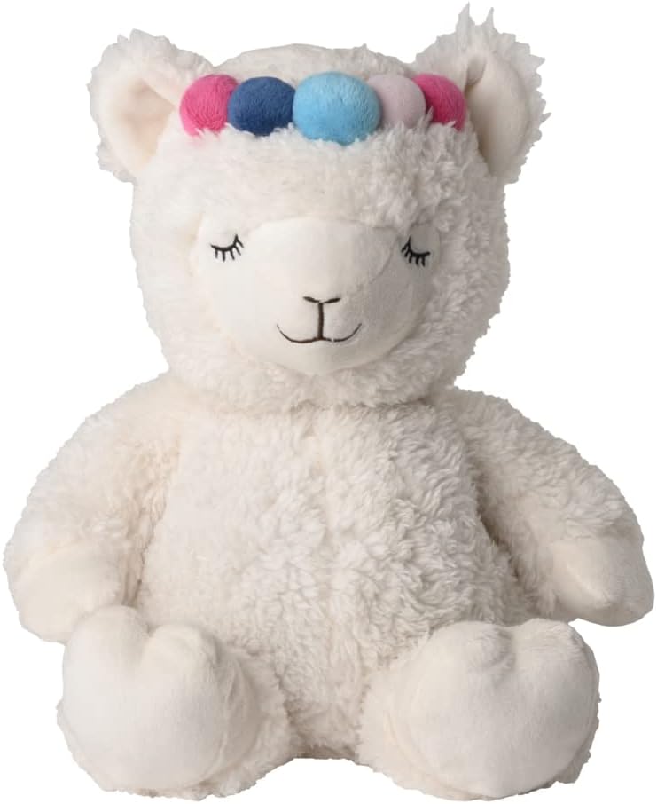Warmies® Wärmekissen/Stofftier"Alpaka"Hirse Lavendelfüllung 35cm 750g Weiss 1 Stück (1er Pack), Weis