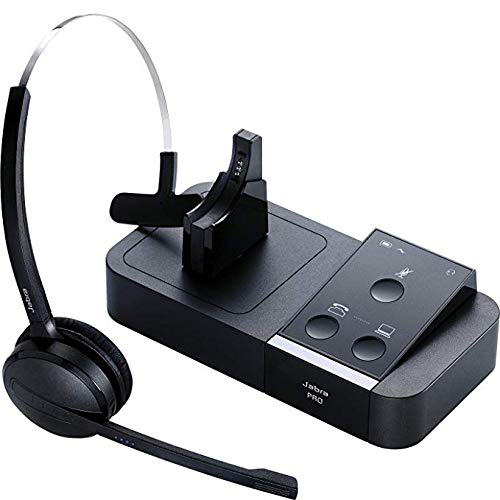 Jabra Pro 9450 Monaural Noise Cancelling Cordless Wireless Headset for use with Desk Phones incl Mit
