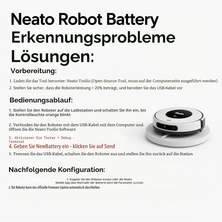 ANTIEE 6500mAh Akku für Neato Robotics D3 D4 D5 D6 D7 D3+ D301 D303 D5+ D502 D503 D701 D702 D703 D70
