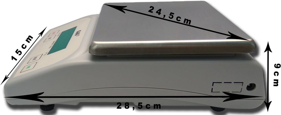 G&amp;G KF25KA 25kg-1g Briefwaage Feinwaage Tischwaage Präzisionswaage (KF-25KA) KF25-KA: Bis 25kg in 1g