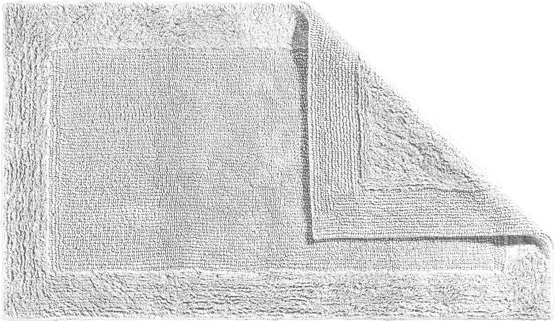 Erwin Müller Badematte, Badteppich Uni Serie Stuttgart weiss Grösse 70x120 cm - extra dick, hohe Sau