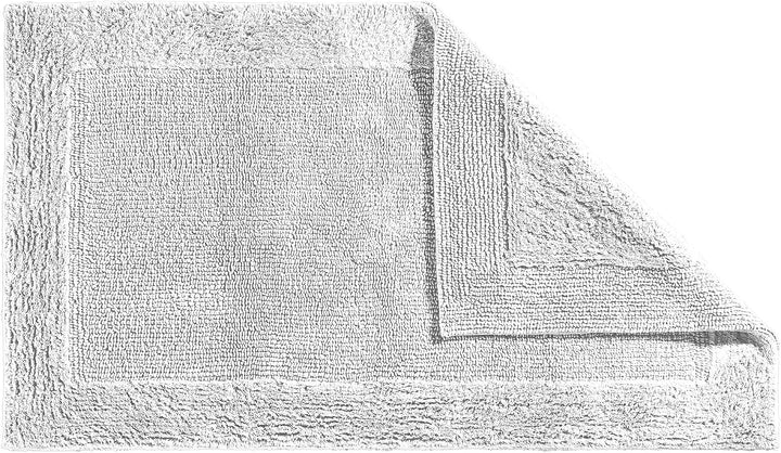 Erwin Müller Badematte, Badteppich Uni Serie Stuttgart weiss Grösse 70x120 cm - extra dick, hohe Sau