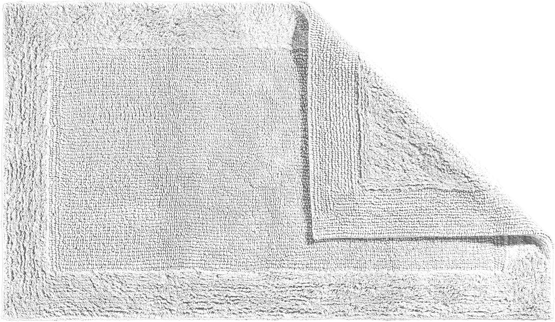Erwin Müller Badematte, Badteppich Uni Serie Stuttgart weiss Grösse 60x100 cm - extra dick, hohe Sau