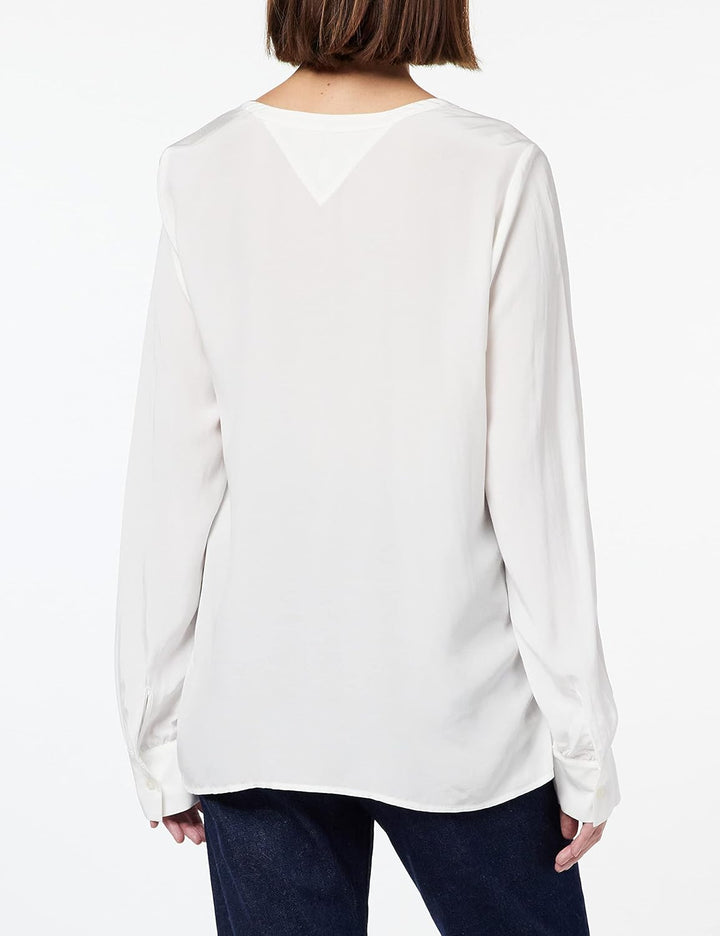 Tommy Hilfiger Damen Blusen 40 Weiss (Ecru), 40 Weiss (Ecru)