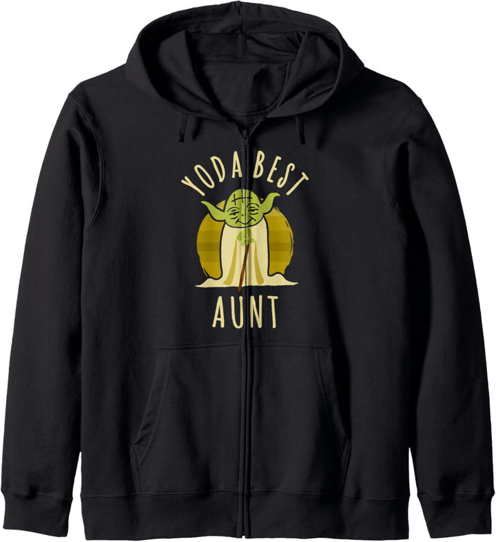 Star Wars Yoda Best Aunt Cartoon Yoda Kapuzenjacke