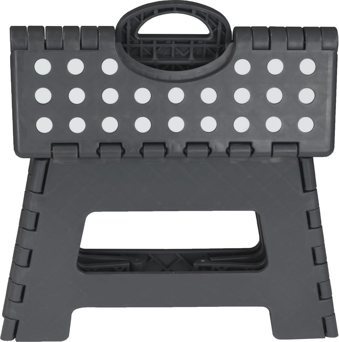 Deco4Me Tritthocker klappbar 22 cm hoch, belastbar bis 150 kg, 1 Stufe, rutschfest - Faltbarer Klapp