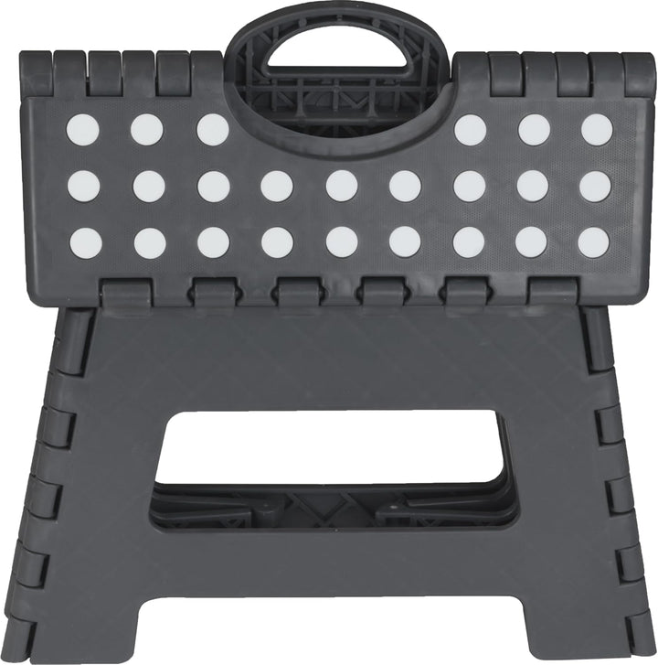 Deco4Me Tritthocker klappbar 22 cm hoch, belastbar bis 150 kg, 1 Stufe, rutschfest - Faltbarer Klapp