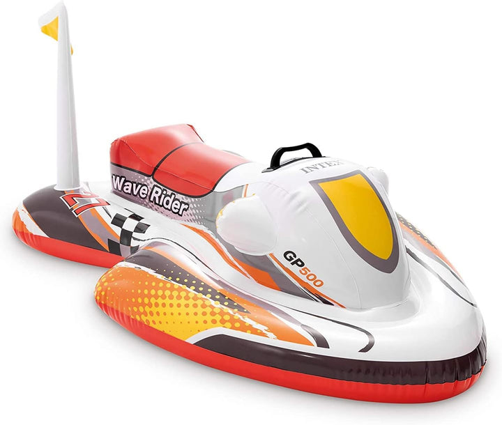 Intex 57520NP - Wave Rider Ride-On, 117 x 77 cm & Great White Shark - Aufblasbarer Reittier - 173 x
