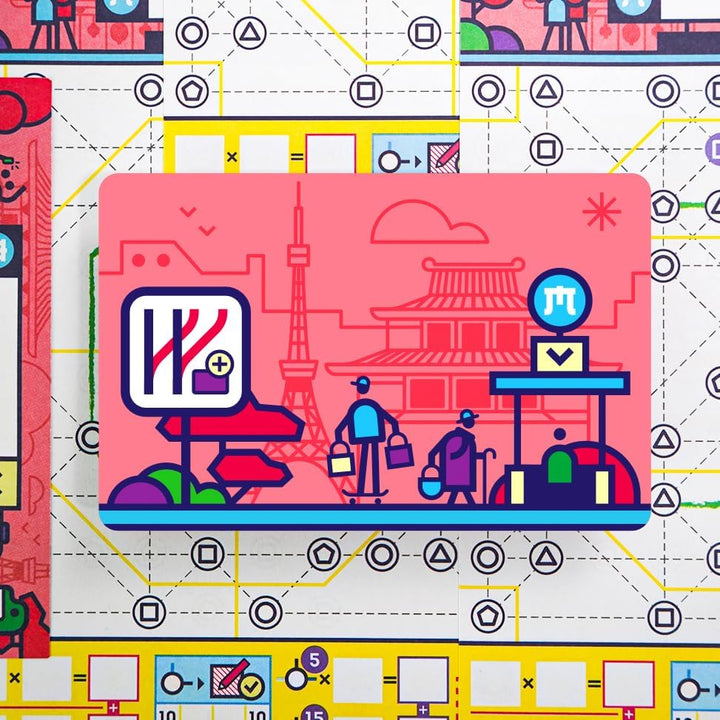 HCM Kinzel Bundle Next Station Tokyo und Paris Brettspiel, 2 Spiele Set, Flip und Write - Plane U-Ba