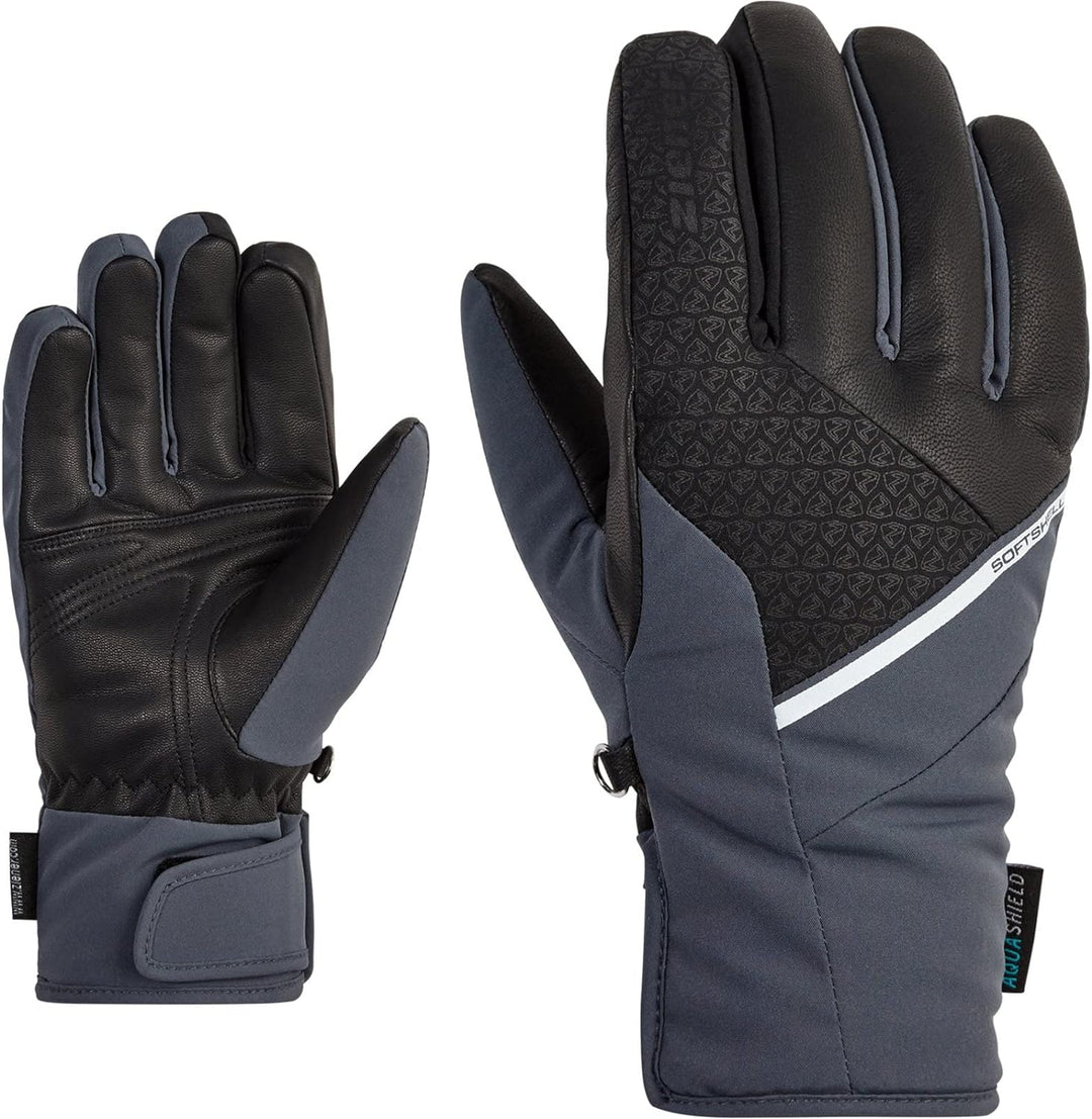 Ziener Damen Kasadina Ski-Handschuhe/Wintersport | wasserdicht, atmungsaktiv, Soft-Shell 6 Ombre, 6