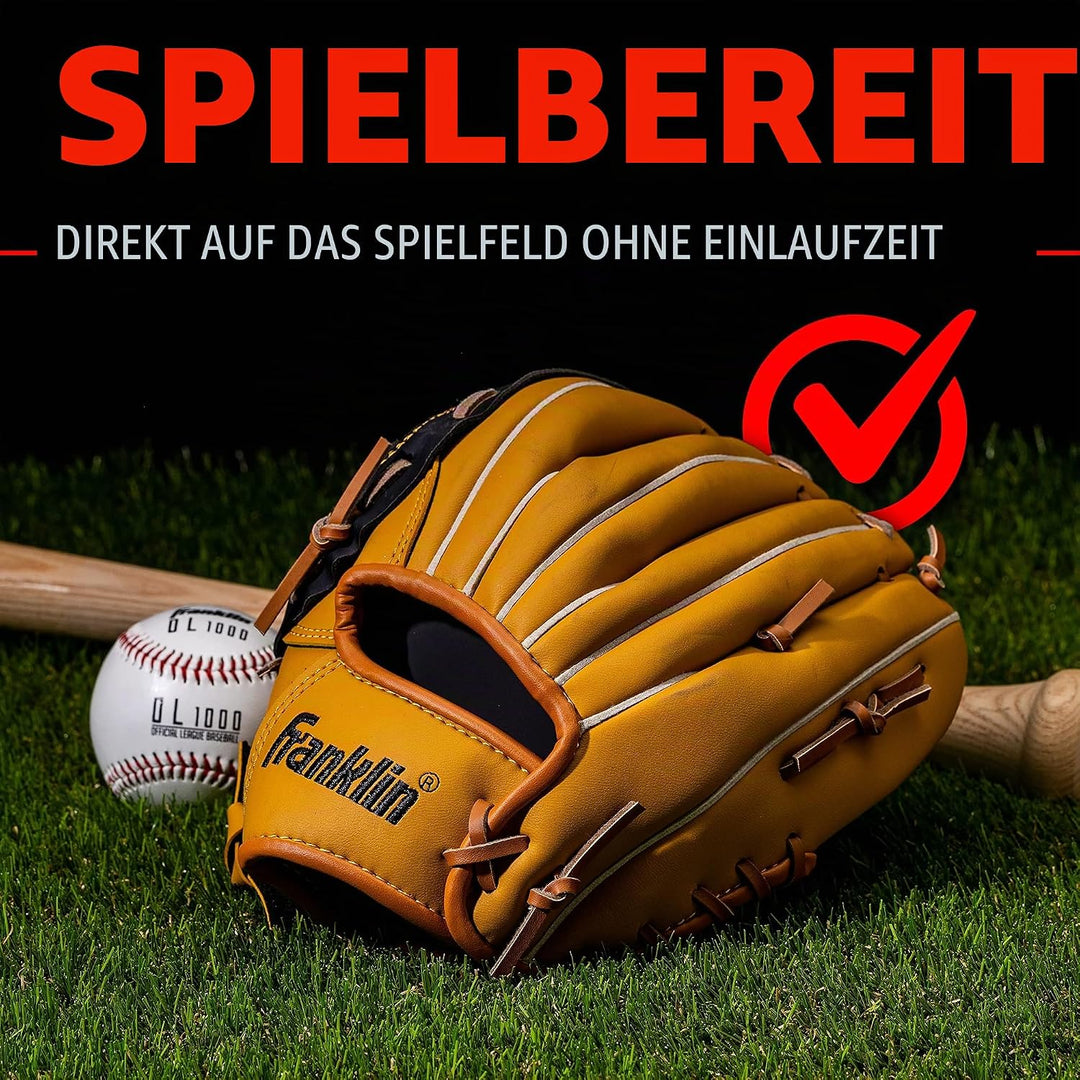 Franklin Sports Field Master Series Baseballhandschuh 30,5 cm Rechte Hand Wurf, 30,5 cm Rechte Hand