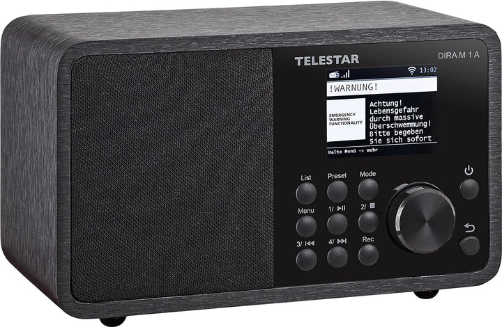 Telestar DIRA M 1 A - Digitalradio/Internetradio (DAB+ / DAB/UKW/FM/Internet, WLAN, Bluetooth 5.1, F