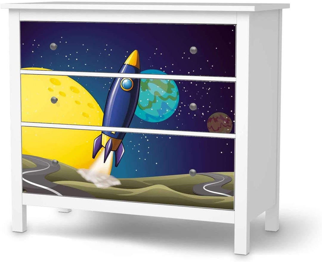 Möbelfolie für Kinder - passend für IKEA Hemnes Kommode 3 Schubladen I Tolle Möbeldeko für Kinderzim