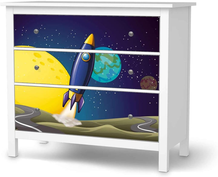 Möbelfolie für Kinder - passend für IKEA Hemnes Kommode 3 Schubladen I Tolle Möbeldeko für Kinderzim