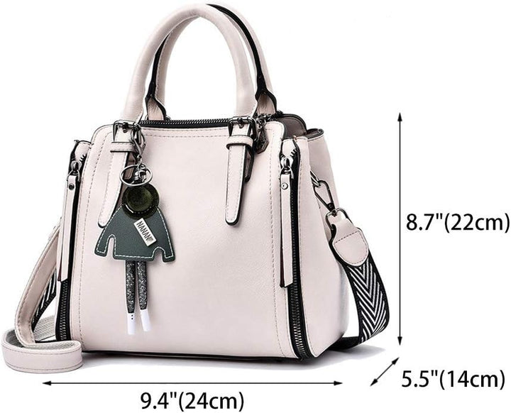 BUKESIYI Damen Tasche Umhängetasche Handtasche Frauen Klein Schultertasche Weekender Lack PU Leder C