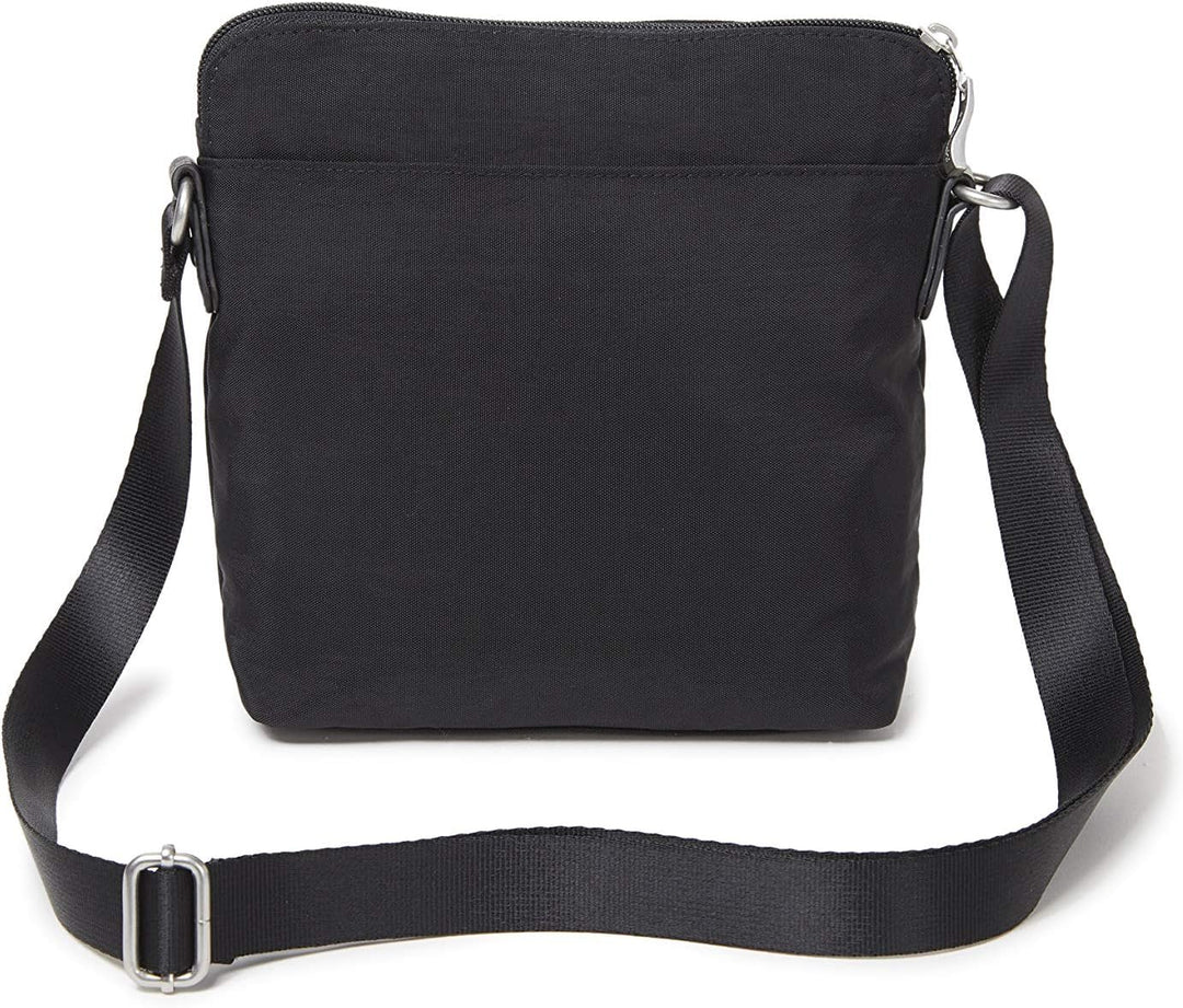 Baggallini Damen Escape Crossbody mit RFID-Handy-Armband Schwarz, Schwarz