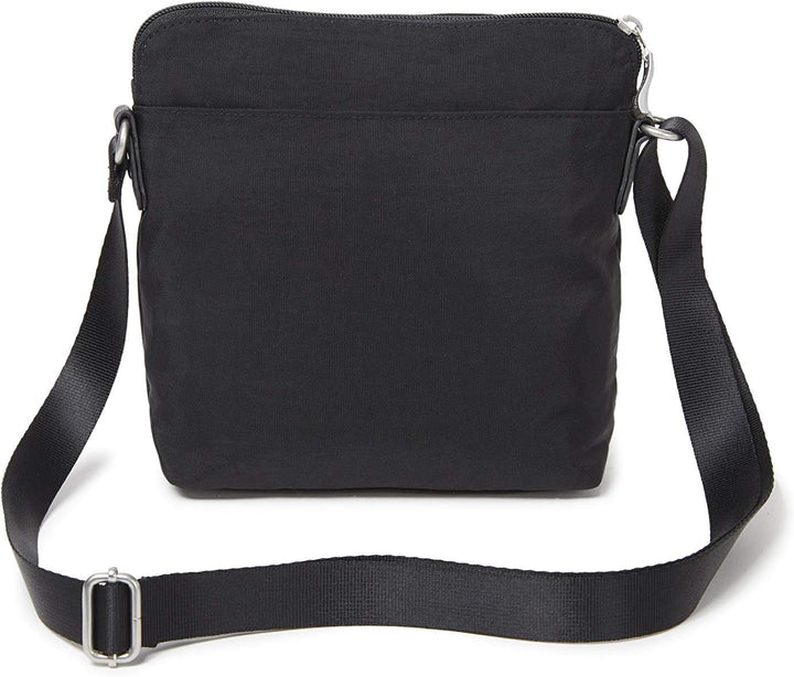 Baggallini Damen Escape Crossbody mit RFID-Handy-Armband Schwarz, Schwarz