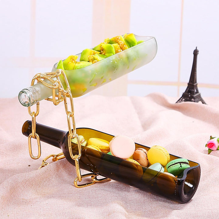 Sertay Kettenweinregal, Floating Wine Rack, Hängender Kette Weinhalter, Magischer Weinflaschenhalter