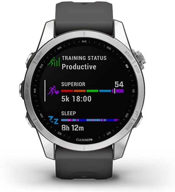 Garmin fenix 7 – GPS-Multisport-Smartwatch mit Farbdisplay und Touch-/Tastenbedienung, TOPO-Karten,
