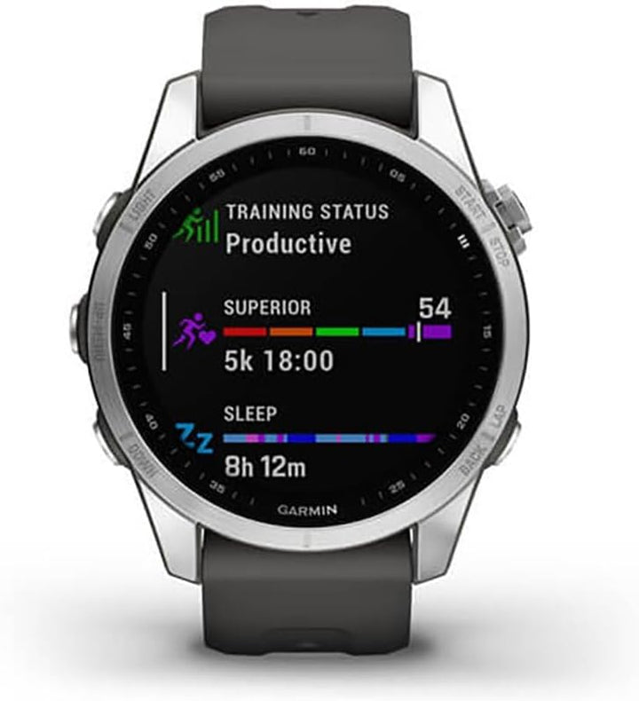 Garmin fenix 7 – GPS-Multisport-Smartwatch mit Farbdisplay und Touch-/Tastenbedienung, TOPO-Karten,