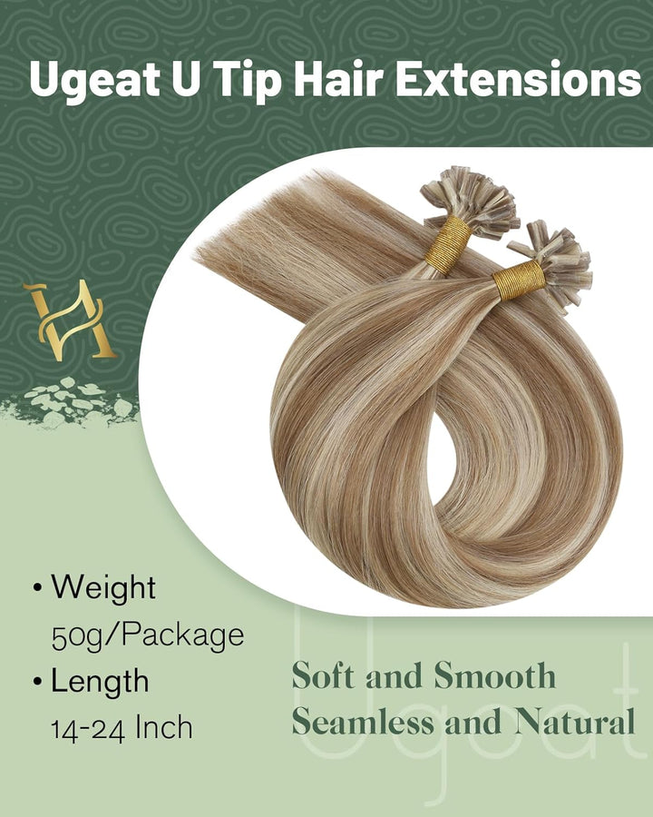 Ugeat Keratin Fusion Glue U Sticks Extensions 1 Gramm 50 Strahnen Individual Bonding Set mit Haare H
