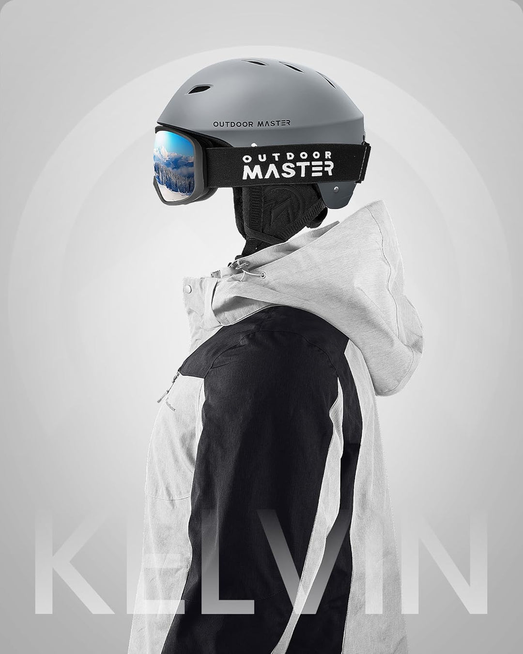OutdoorMaster Kelvin Unisex Skihelm - Schneesporthelm für Skifahren/Snowboard mit Belüftungssystem,