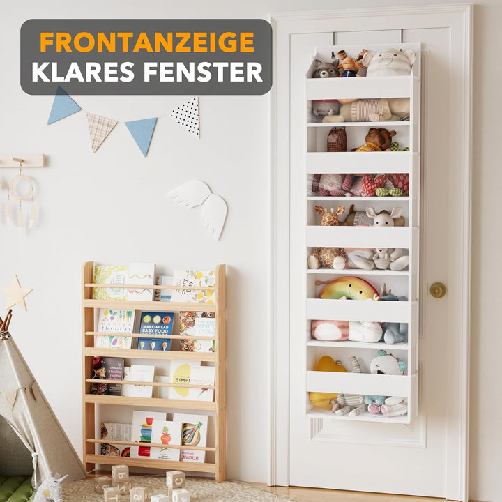 SpaceAid Tür-Organizer mit 5 grossen Taschen und 10 Netz-Seitentaschen, 5 Ebenen, Tür-Organizer zum