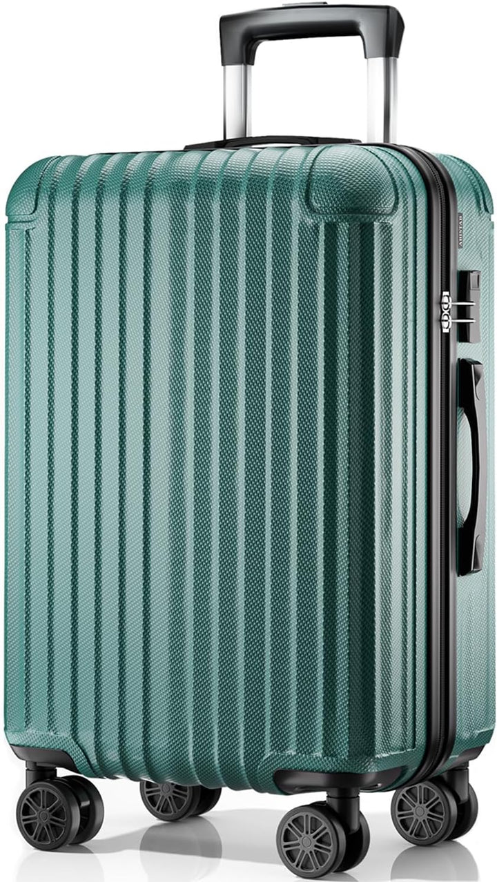 ABISTAB Voyager Reisekoffer Set 3-teilig, Hartschalen Koffer & Trolleys mit 4 Rollen, Zahlenschloss,