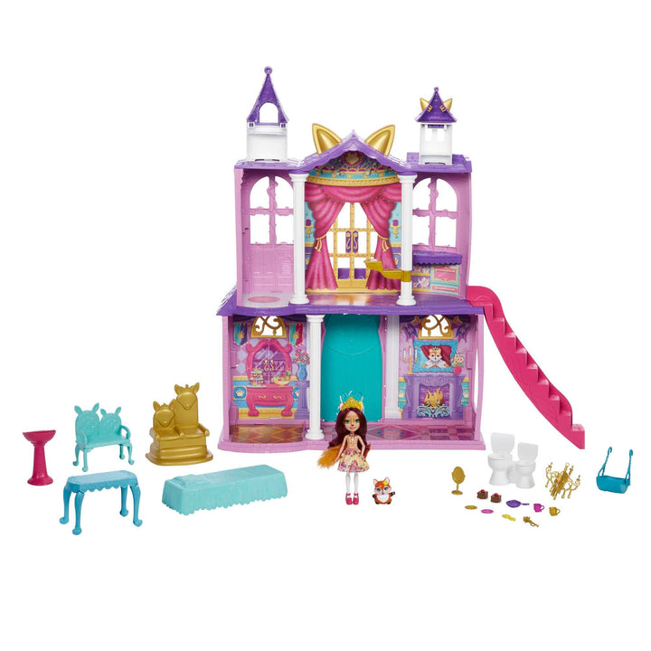 Enchantimals HCG59 - Royals Ballzauber Schloss (ca. 66 cm gross), 19 Teile, mit Felicity Fox & Flick
