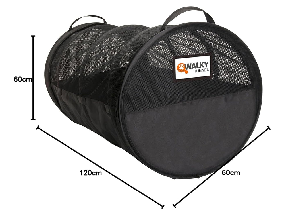 dobar® 62400 Walky Tunnel Transportbox für Haustiere - Faltbare Luxus Transporttasche - Hundetrageta