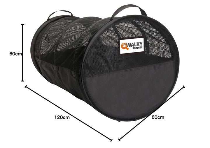 dobar® 62400 Walky Tunnel Transportbox für Haustiere - Faltbare Luxus Transporttasche - Hundetrageta