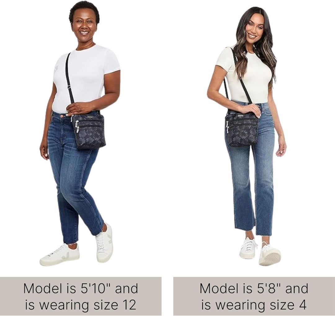Baggallini Damen Essential Tasche für Frauen-Integrierter RFID-Kartenhalter-Crossbody Geldbörse mit