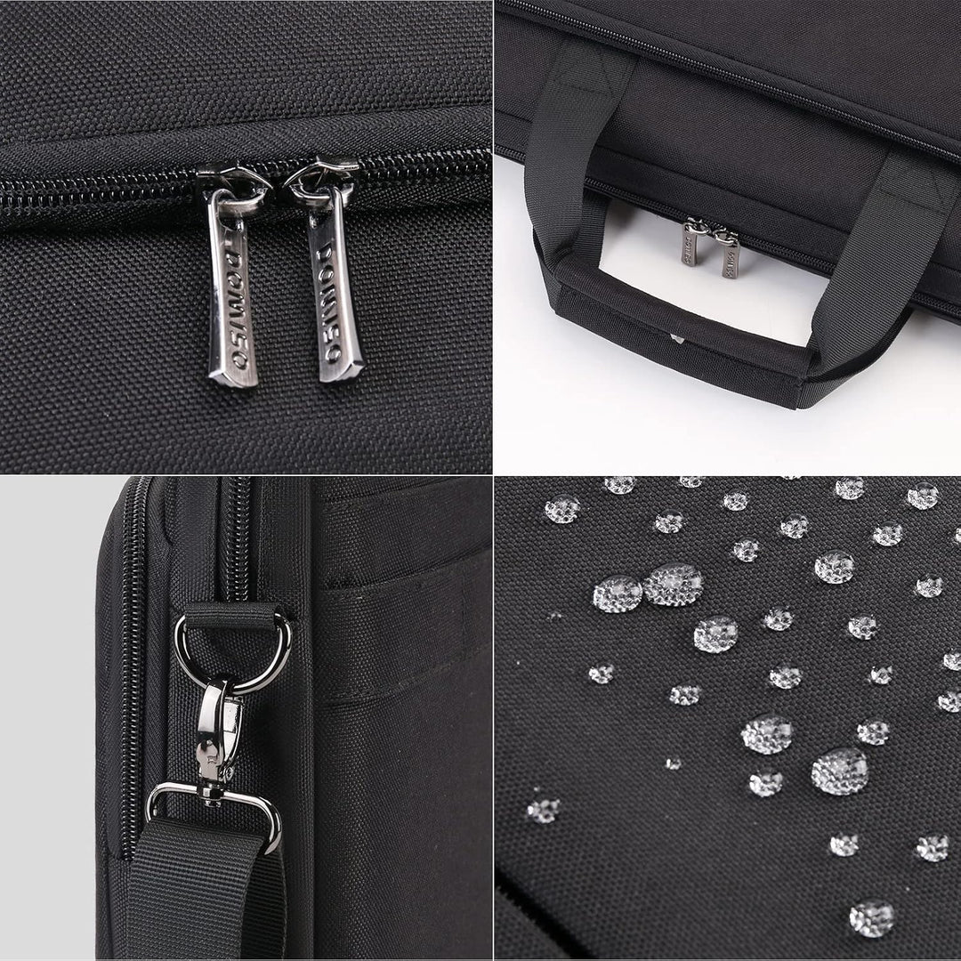 DOMISO 17 Zoll Laptop Tasche Aktentasche Schultertasche Business Wasserdicht Notebooktasche für 17-1