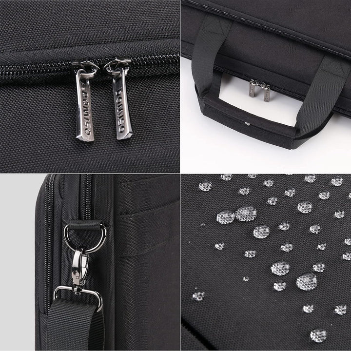 DOMISO 17 Zoll Laptop Tasche Aktentasche Schultertasche Business Wasserdicht Notebooktasche für 17-1