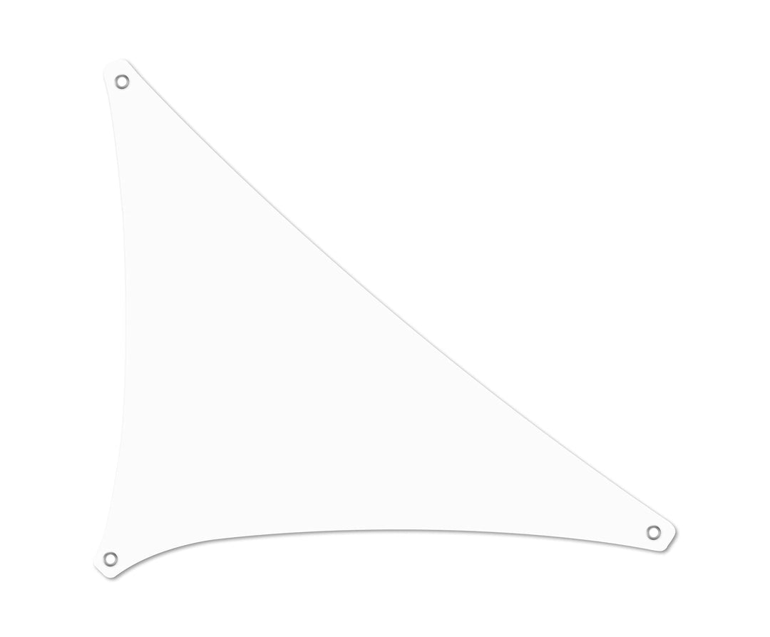 Tom'Shop Sonnensegel [Weiss, Dreieck 1.45x2.5x2.9] wasserabweisend Sonnenschutz Wetterschutz Outdoor