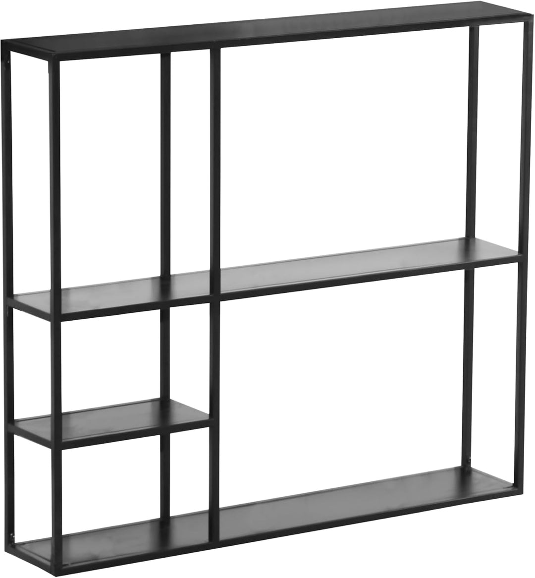 [en.casa] Wandregal Jämijärvi Regal Wandmontage Bücherregal mit 5 Ablagefächern Hängeregal 90 x 100