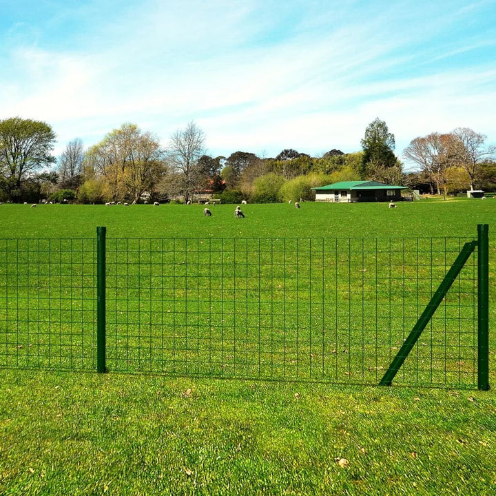 Tidyard Maschendrahtzaun mit Zaunpfosten Gitterzaun Drahtzaun Gartenzaun Drahtgitter Zaun Maschengrö