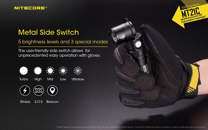 Nitecore Mt21c Taschenlampe, Schwarz, Nicht zutreffend Single, Single